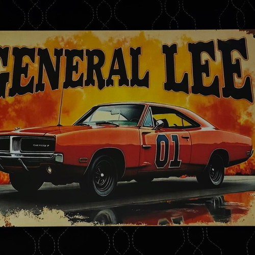 Vintage metal sign General Lee like new