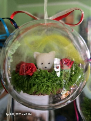 Μπαλίτσα με ζωάκι καινούργια χειροποίητη