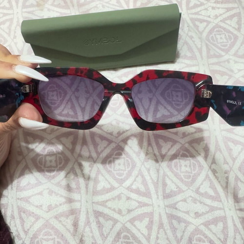 Symbol sunglasses new with tortoise frame and unique arm