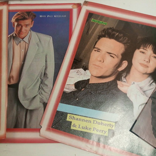 Beverly Hills actors posters like new, set of six collectible double-sided
