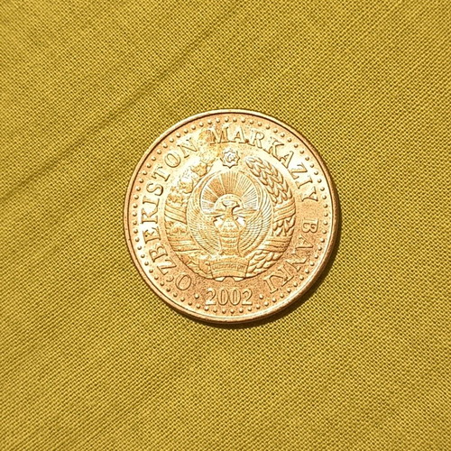 Uzbekistan coin 50 sum 2002 used