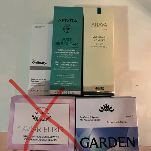 Skincare creams and serum new intact products