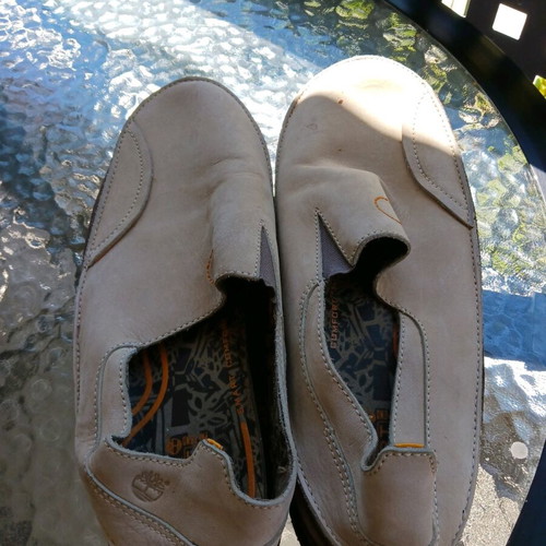 Timberland loafers men's suede beige used size 45