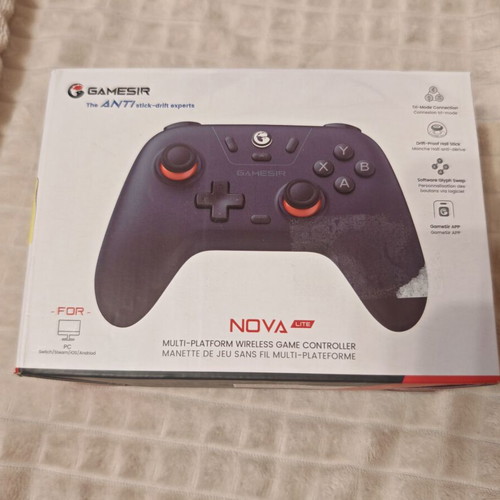 GameSir Nova Lite wireless gaming controller with Hall Effect sticks and hard case