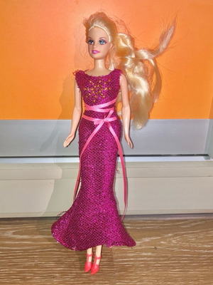 Barbie doll in official evening dress like new