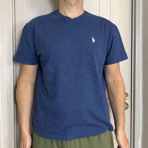 Polo Ralph Lauren Medium V-Neck T-Shirt Navy Heathered used
