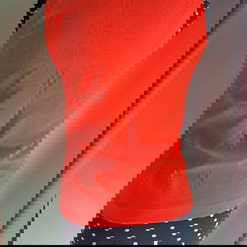 Diesel Vintage αφόρετο αμάνικο μπλούζα πορτοκαλί 100% βαμβακερό