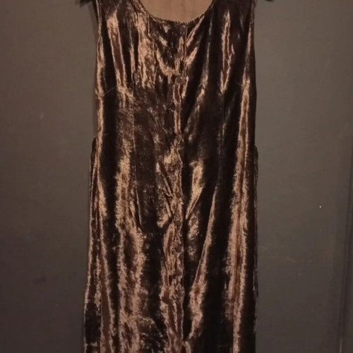 Boho brown dress used, adjustable, size M