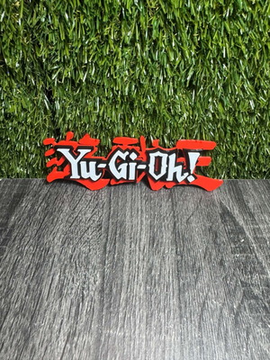 Yu-Gi-Oh! 3D εκτυπωμένο διακοσμητικό λογότυπο, gaming και anime διακόσμηση