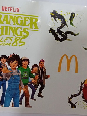 Stranger Things: Tales from '85 McDonald's Happy Meal Stickers New Limited Edition