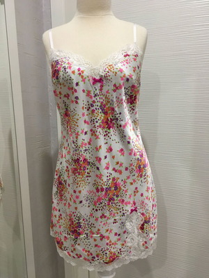 Victoria's Secret floral satin slip dress, size M