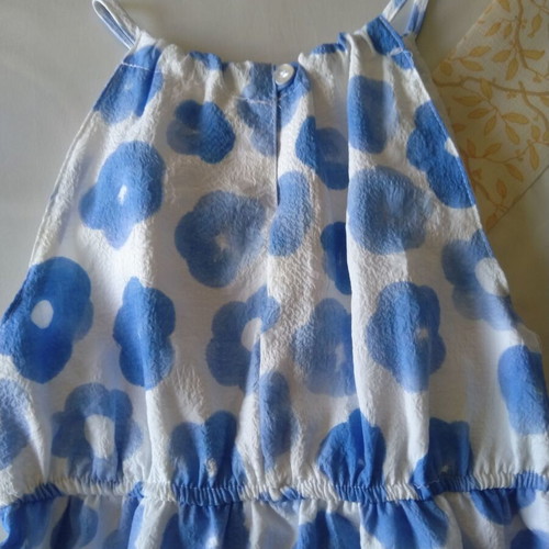 Orchestra dress for girl 6-8 years like new, white and blue