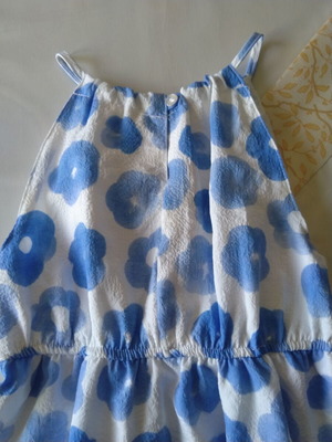 Orchestra dress for girl 6-8 years like new, white and blue