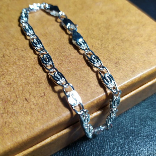 Hand chain silver color stainless steel new