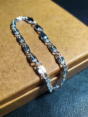 Hand chain silver color stainless steel new