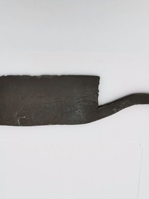 Butcher's cleaver used, kiln-made from 1900 era