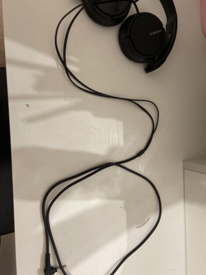 Sony headphones used, black, wired