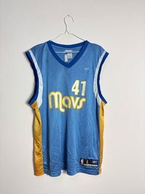 Dallas Mavericks NBA jersey used, Dirk Nowitzki, size L