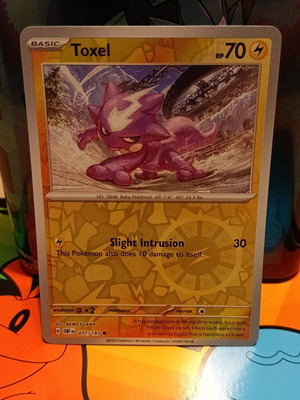 Toxel κάρτα Pokémon σαν καινούργιο, Obsidian Flames OBF 071