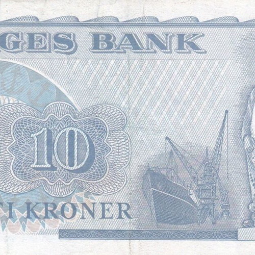 Norwegian banknote used