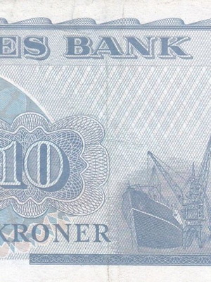 Norwegian banknote used