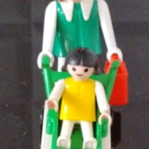 Playmobil Vintage 1974 collectible mom and child used