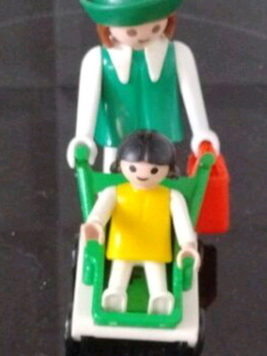 Playmobil Vintage 1974 collectible mom and child used