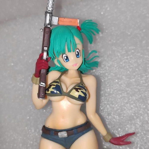 Dragon Ball Bulma figure in military style, 20cm
