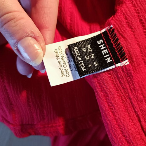 Shein dress, shirt, and crop top bundle new, size M, pink and red