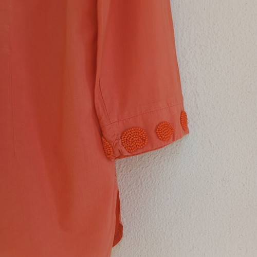Summertime by Raxevsky Boho tunic blouse coral like new