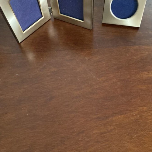Silver photo frames set like new, 5 pieces