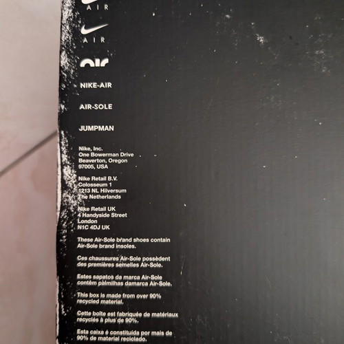 Air Jordan 3 Retro White Cement Reimagined Empty Box US 9.5 with OG Inserts