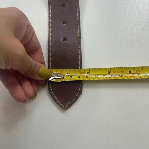 Campari Vintage leather belt like new, brown, adjustable
