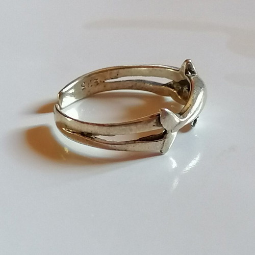 Silver 925 Dolphin Toe Ring new
