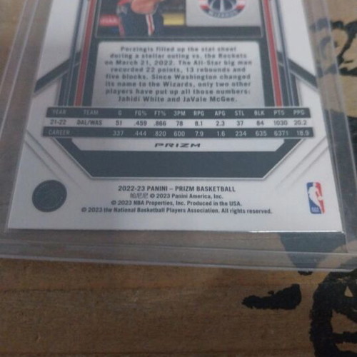 Kristaps Porzingis Panini Prizm card like new
