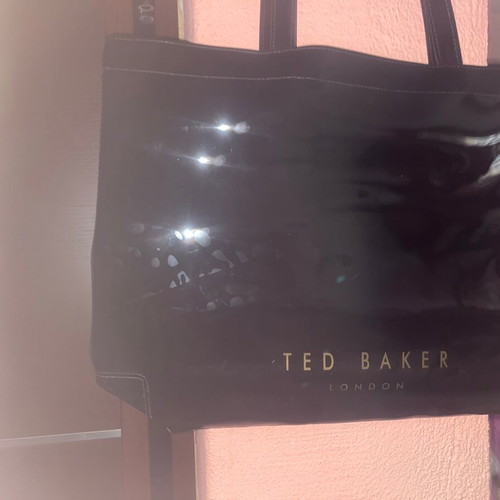 Ted Baker handbag new, black with white bow