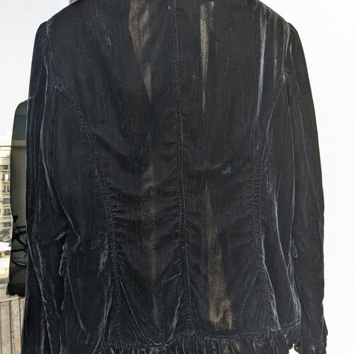 Danoff velour jacket used, black, size M