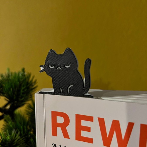 Black Cat Bookmark New