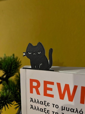 Black Cat Bookmark New