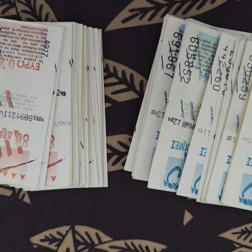 Ethel Tickets Used Collection Pack 2000