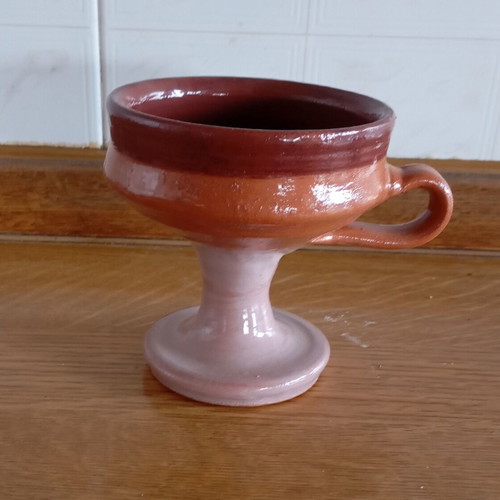 Clay incense burner new, brown tones