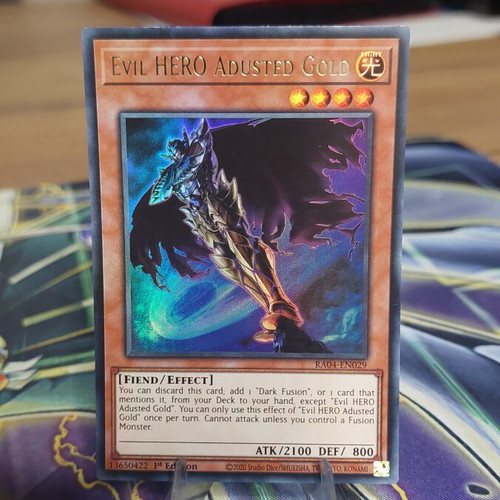Evil HERO Adusted Gold V.2 Ultra Rare card