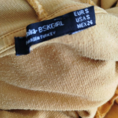 Velvet shirt Bershka orange like new, size S
