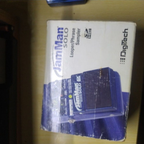 Digitech Jam Man Solo looper used with memory card and power supply