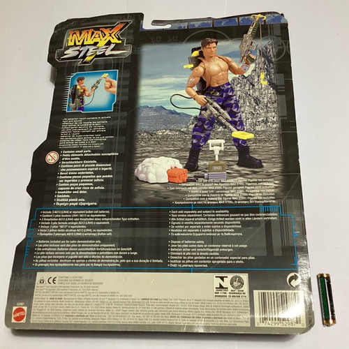 Max Steel N-Tech Emergency Gear sealed card new