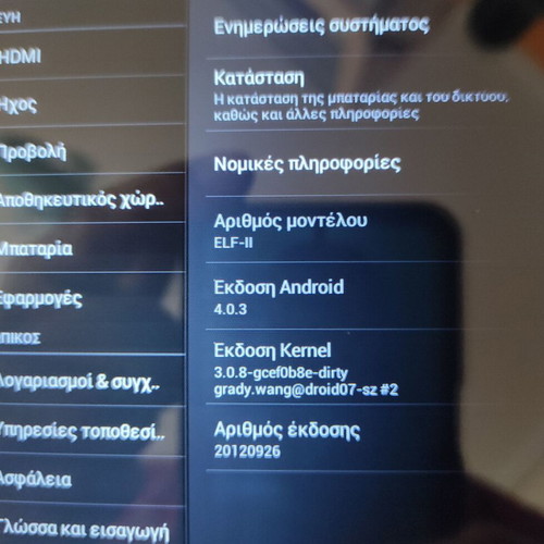 Tablet Ainol Novo 7 Elf II μεταχειρισμένο με HDMI και Android 4.0