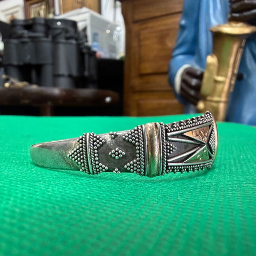 Silver bracelet with 18K gold elements like new
