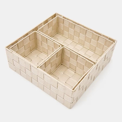 Woven organizers set of 4 new