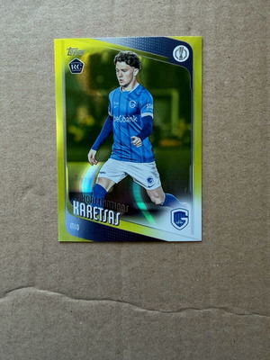 Topps Flagship Rookie Konstantinos Karetsas Yellow Flow Fractor σαν καινούργιο