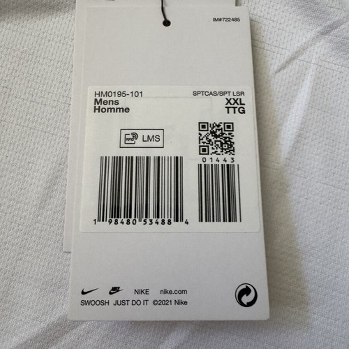 Nike Dri-FIT Air men's running t-shirt new, white, XXL